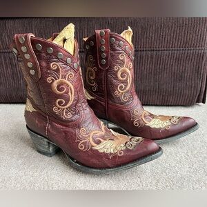NIB Old Gringo 9.5 Grace Little G Western cowboy Boots Heart Wings valentines